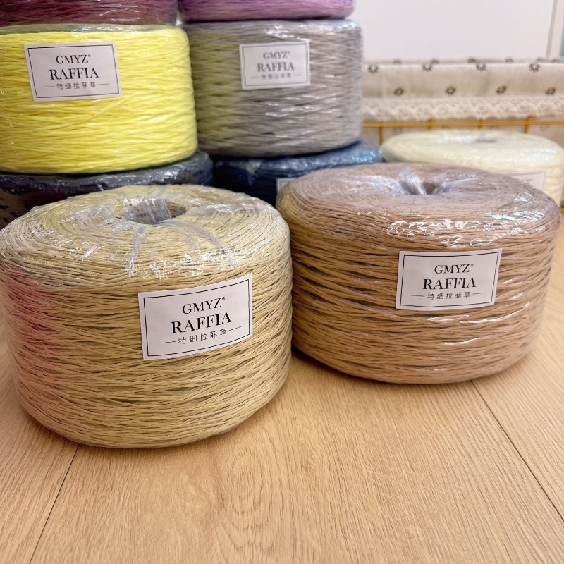 250g/pcs Thin Flat Raffia Yarn – Crochet Bag Raffia Bewertung und Preis