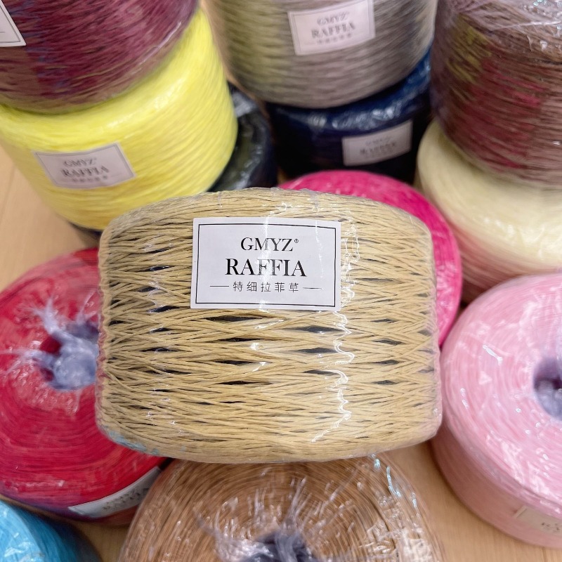 250g/pcs Thin Flat Raffia Yarn – Crochet Bag Raffia Bewertung und Preis