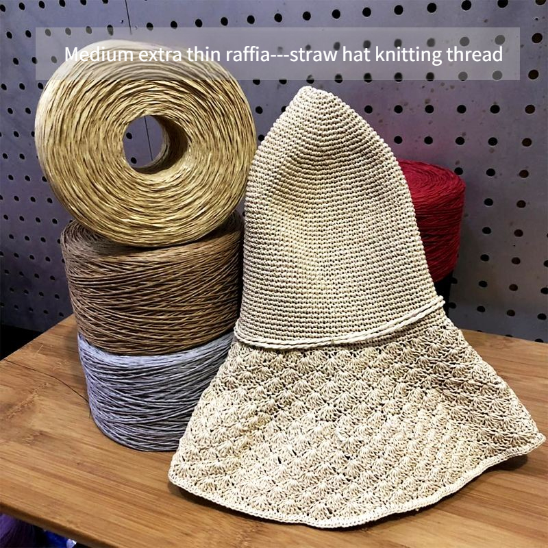 250g/pcs Thin Flat Raffia Yarn – Crochet Bag Raffia Bewertung und Preis