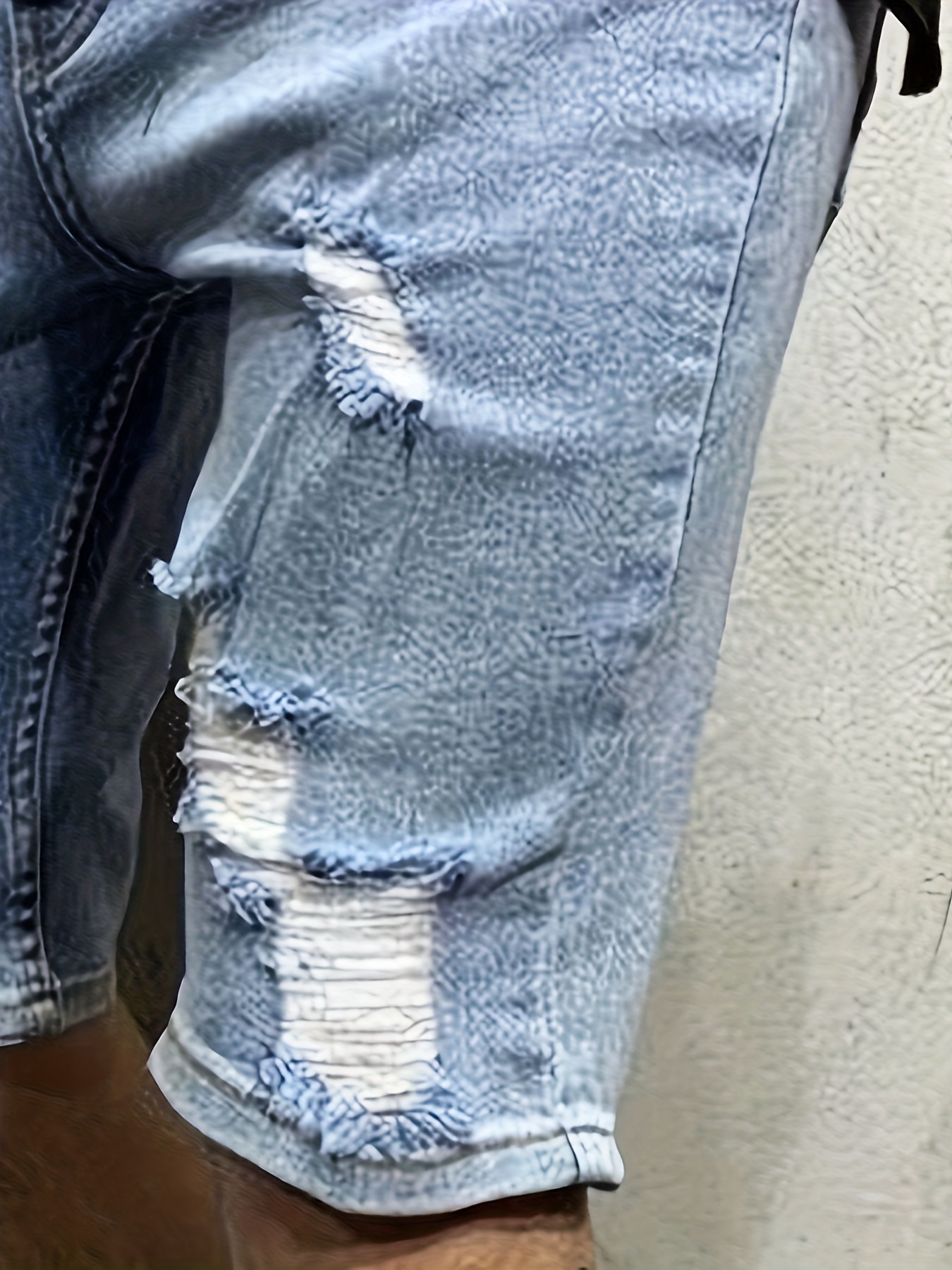 Men's Summer Breathable Ripped – Shorts Denim Frayed Bewertung und Preis