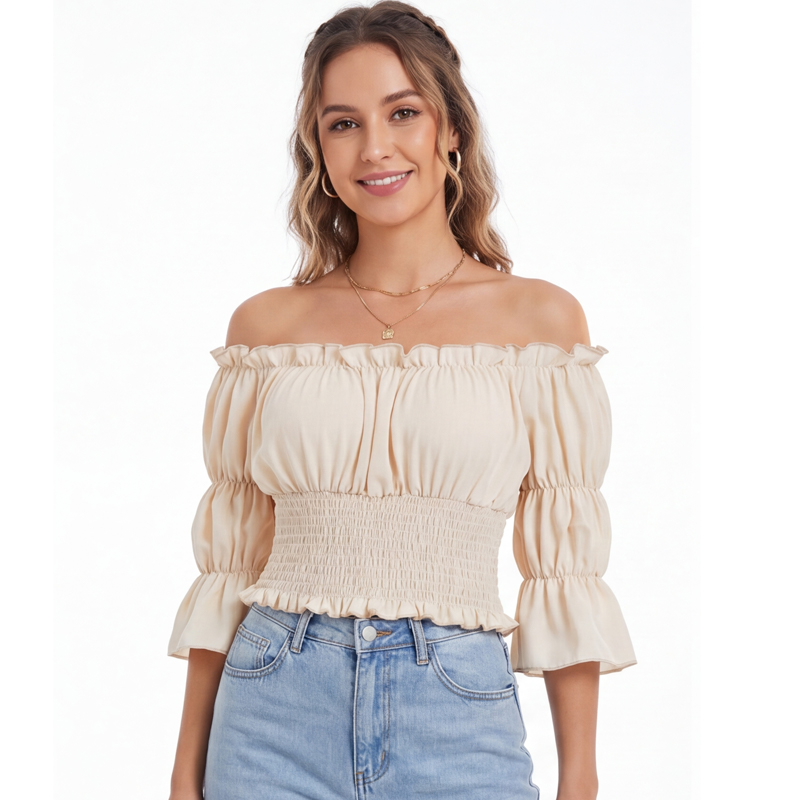 Renaissance Blouse Women Top w – Blouse Off Shoulder Bewertung und Preis