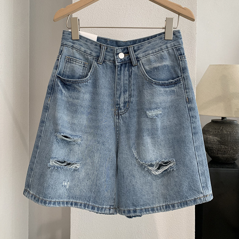 Denim Short Pant Women Jeans V – Shorts Denim Frayed Bewertung und Preis