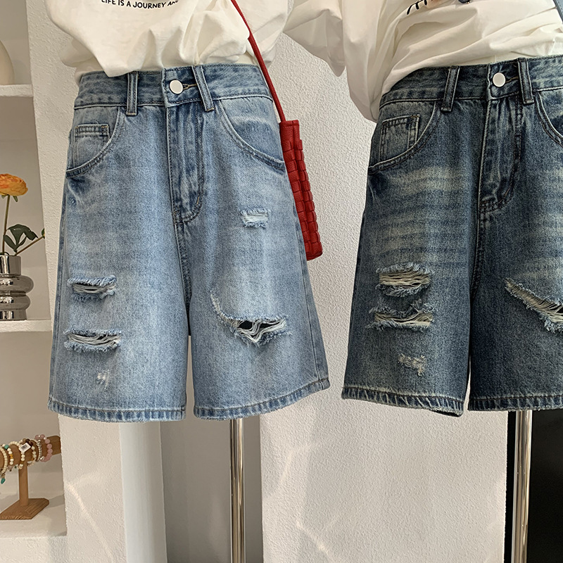 Denim Short Pant Women Jeans V – Shorts Denim Frayed Bewertung und Preis