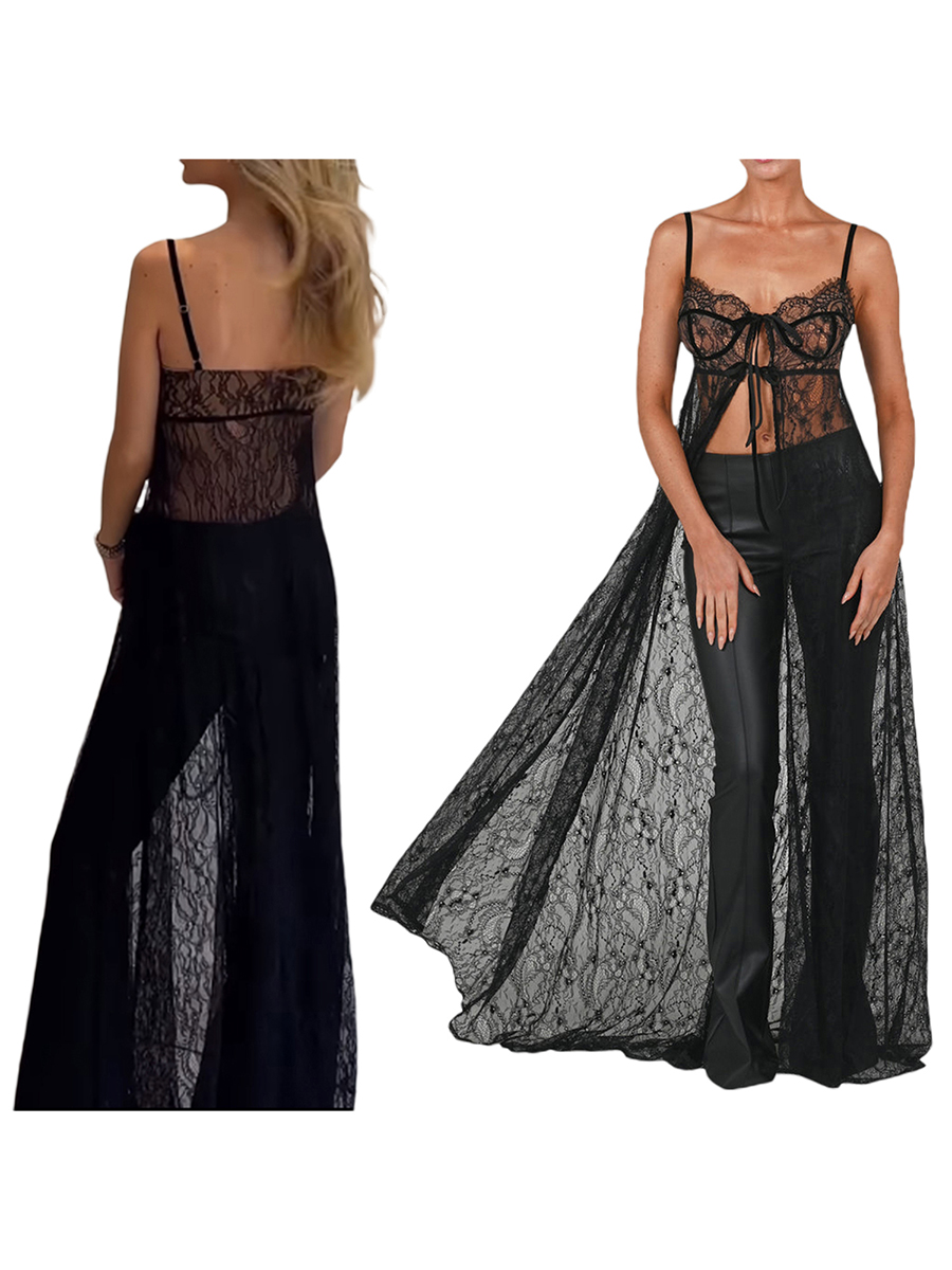 Women Lace Floral See Through  – Kimono Sheer Floral Bewertung und Preis
