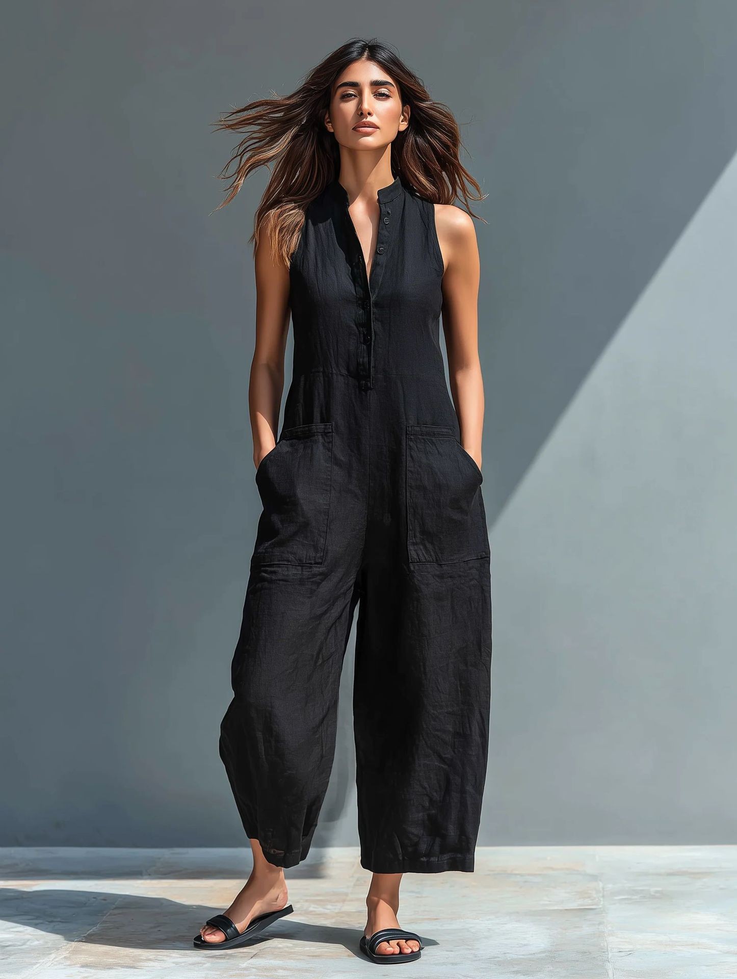 Summer Women's Clothing Sleeve – Jumpsuit Linen Relaxed Bewertung und Preis