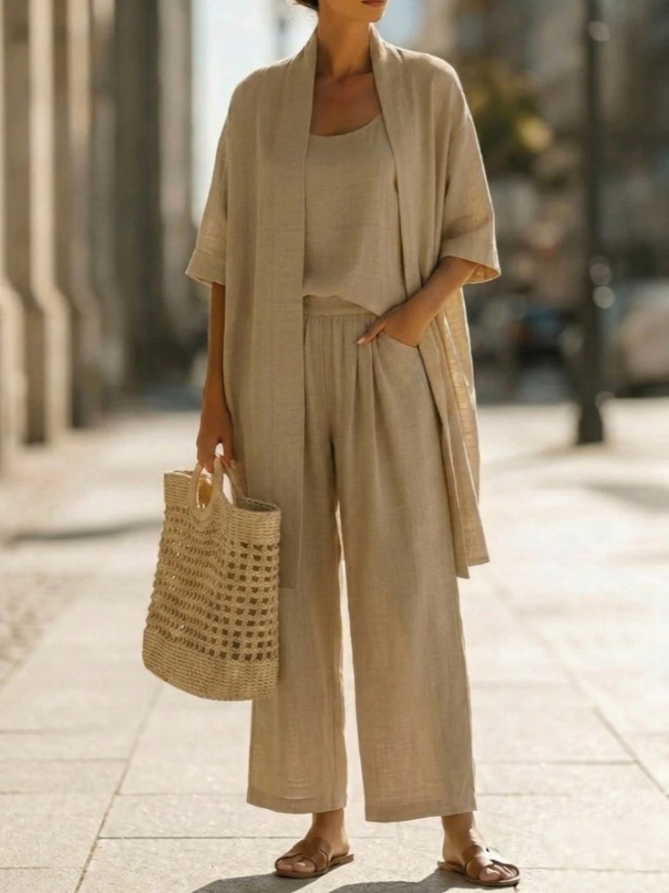 Casual Solid Cotton Linen Loos – Linen Pant Wide Bewertung und Preis
