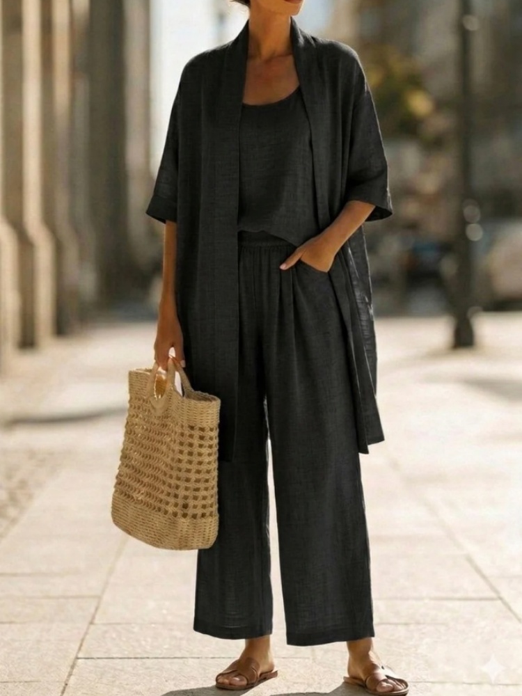 Casual Solid Cotton Linen Loos – Linen Pant Wide Bewertung und Preis