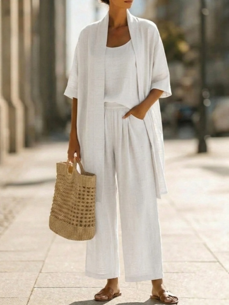 Casual Solid Cotton Linen Loos – Linen Pant Wide Bewertung und Preis