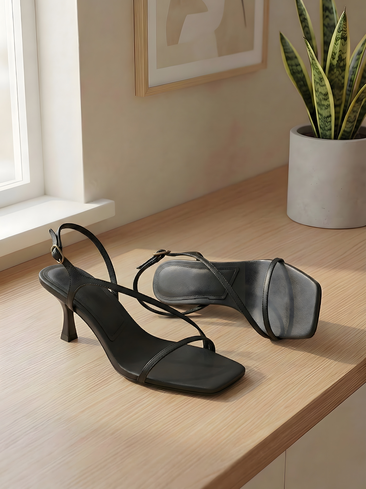 Elegant Genuine Leather Strapp – Sandal Strappy Heeled Bewertung und Preis