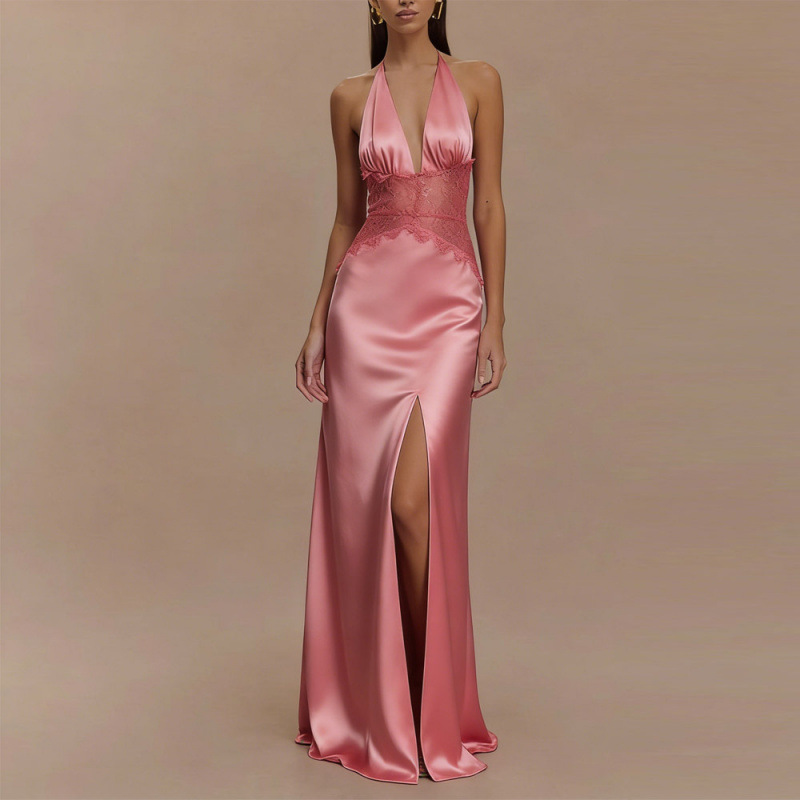 Sexy Backless Halter Maxi Dres – Maxi Dress Halter Bewertung und Preis