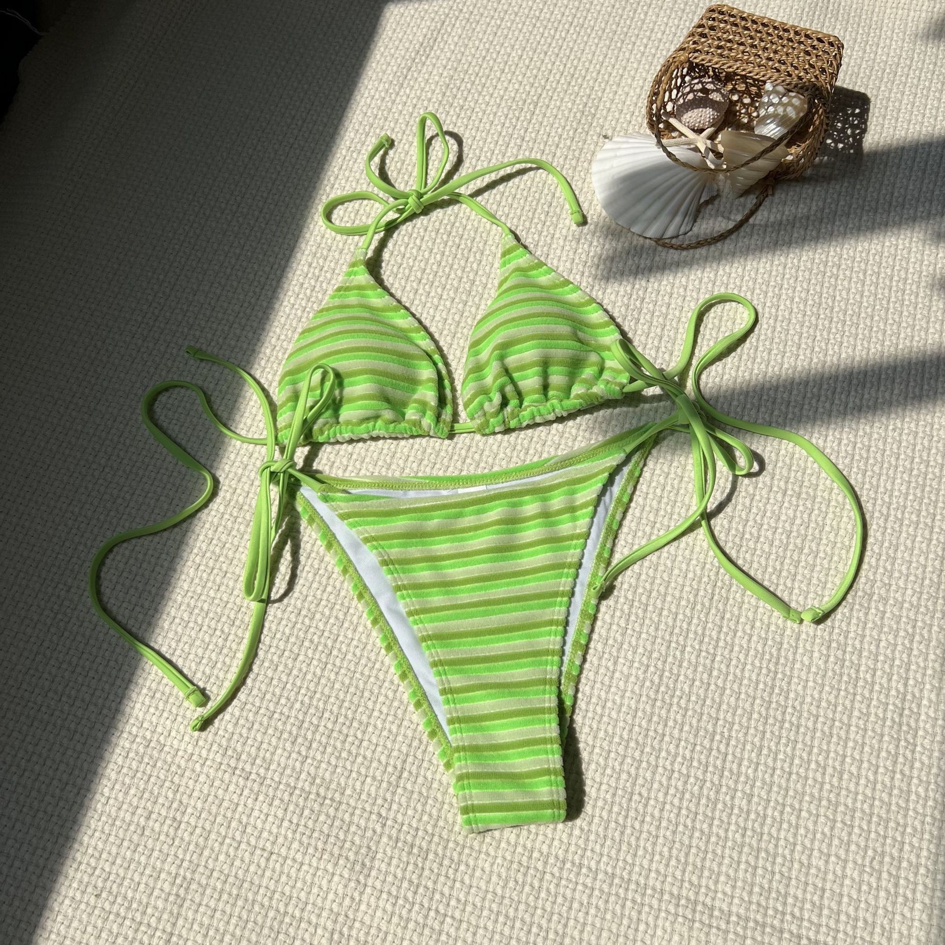 Hot Lingerie Bikini Triangle T – Swimsuit Bikini Ruched Bewertung und Preis