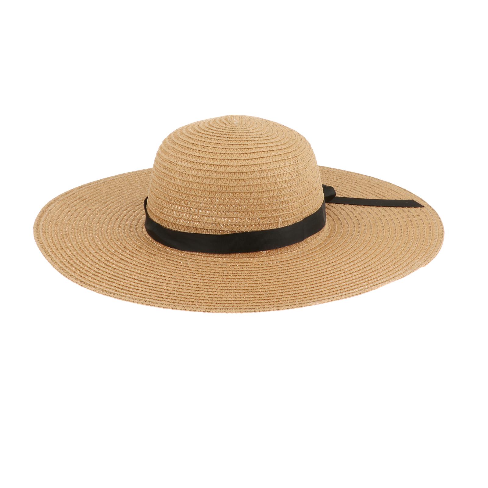 Women Wide Brim Straw Sun Hat  – Hat Floppy Wide Bewertung und Preis