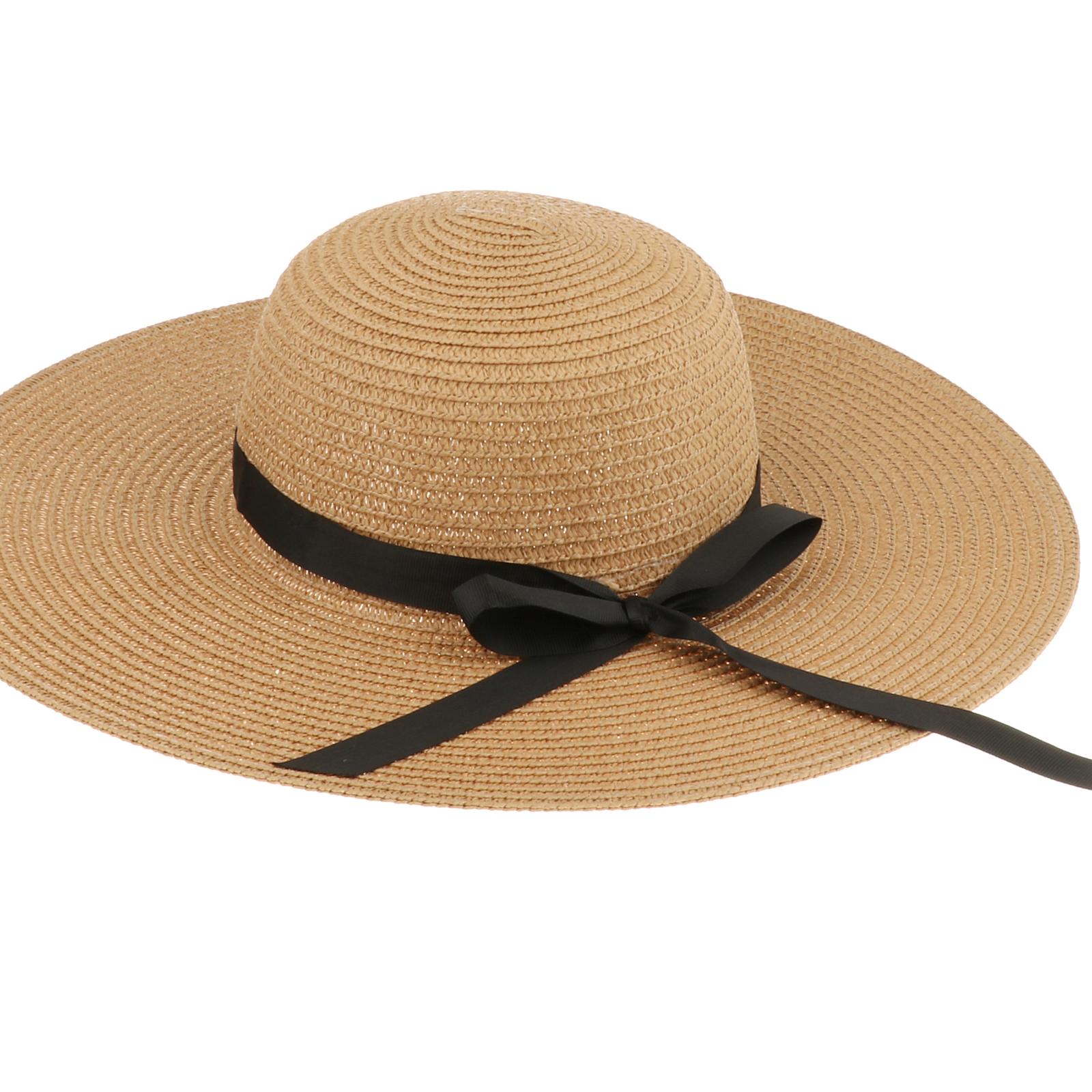 Women Wide Brim Straw Sun Hat  – Hat Floppy Wide Bewertung und Preis