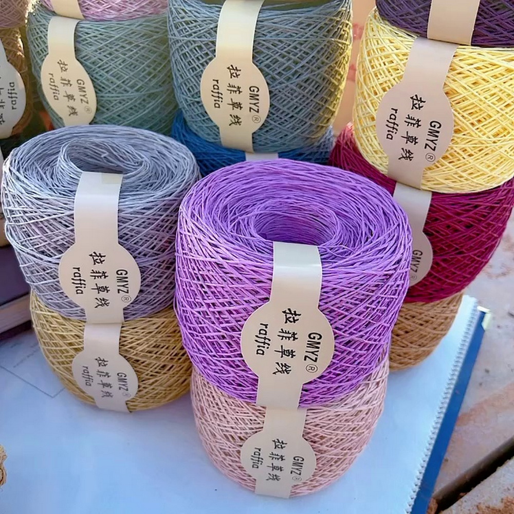 220M/Roll Washable Japanese Pl – Crochet Bag Raffia Bewertung und Preis