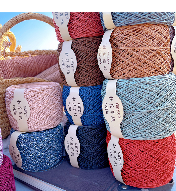 220M/Roll Washable Japanese Pl – Crochet Bag Raffia Bewertung und Preis