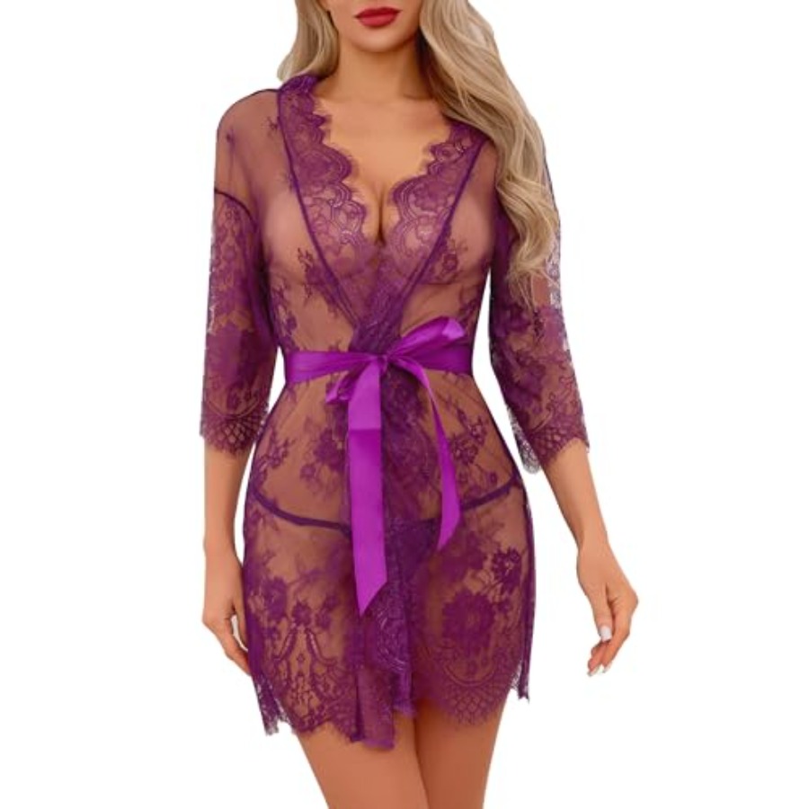Narcisse Women's Floral Lace K – Kimono Sheer Floral Bewertung und Preis
